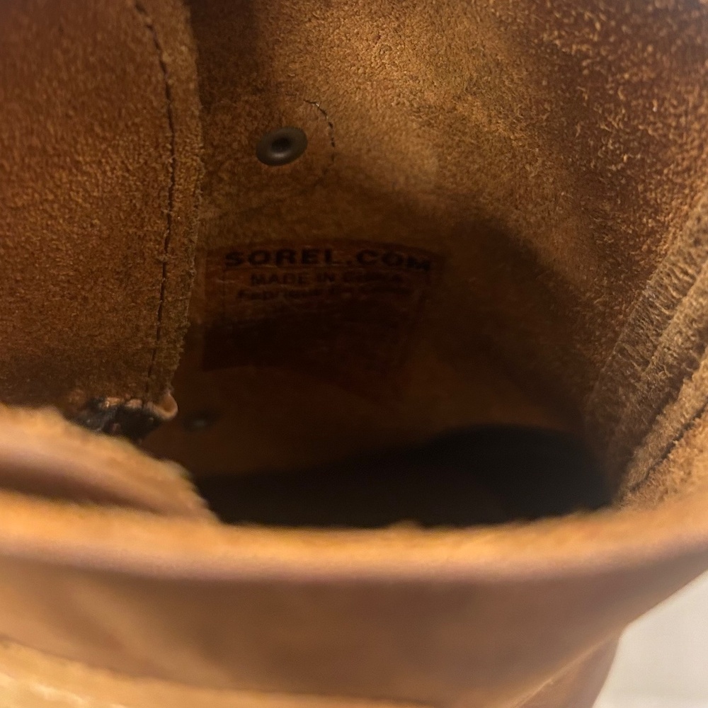 NEW!! Sorel Joan of II Wedge Arctic Cognac Boots - Picture 5 of 7